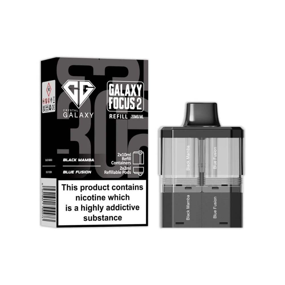  Black Mamba / Blue Fusion Crystal Galaxy 30k Focus 2 Pods