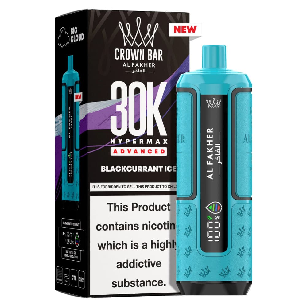  Blackcurrant Ice Al Fakher 30k Hypermax Prefilled Vape Kit