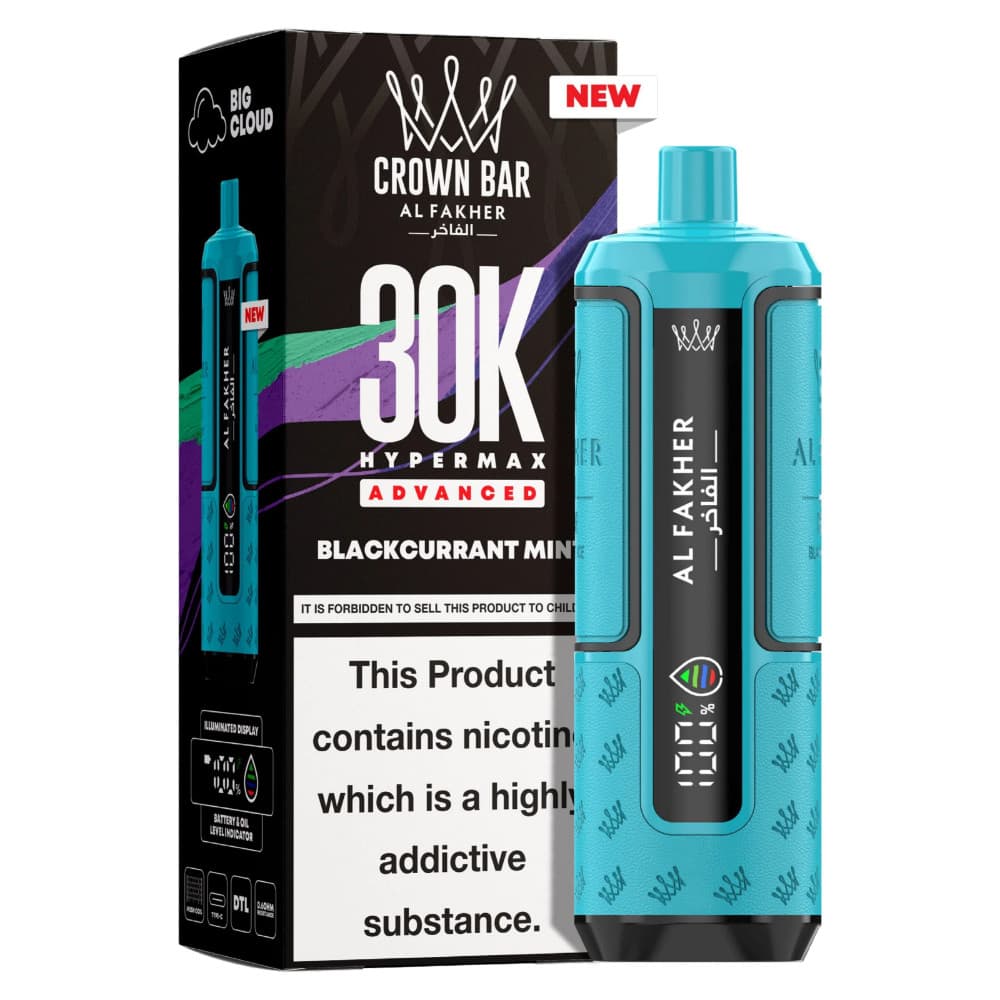  Blackcurrant Mint Al Fakher 30k Hypermax Prefilled Vape Kit