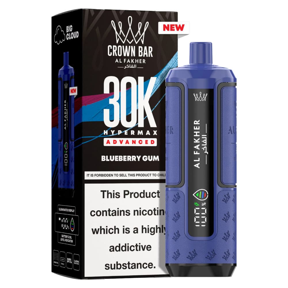  Blueberry Gum Al Fakher 30k Hypermax Prefilled Vape Kit