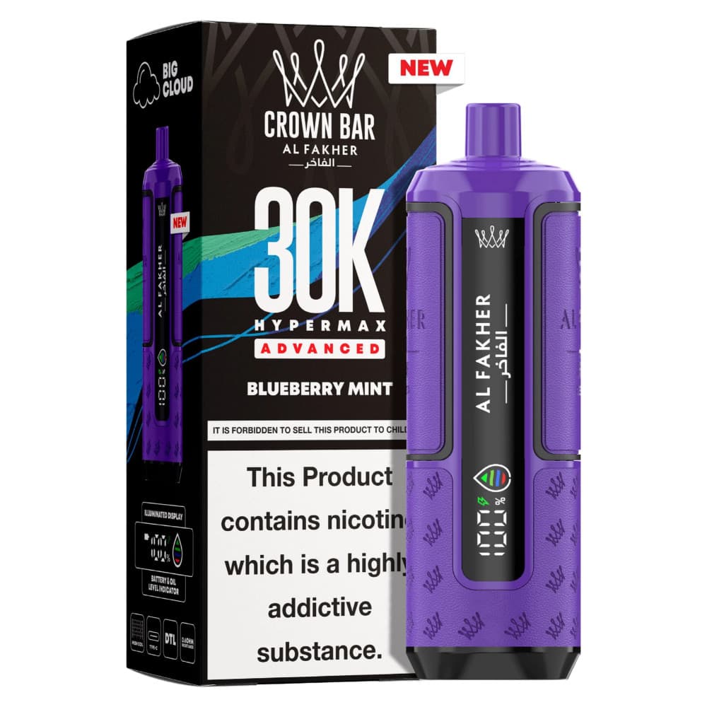  Blueberry Mint Al Fakher 30k Hypermax Prefilled Vape Kit