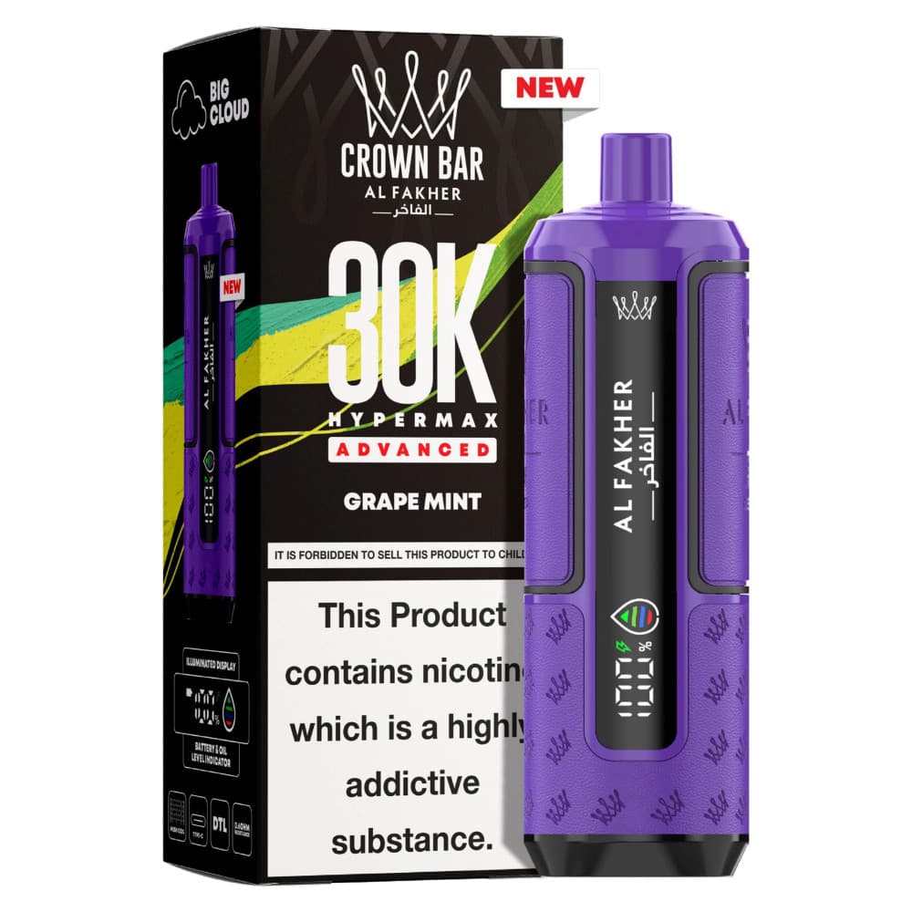  Grape Mint Al Fakher 30k Hypermax Prefilled Vape Kit