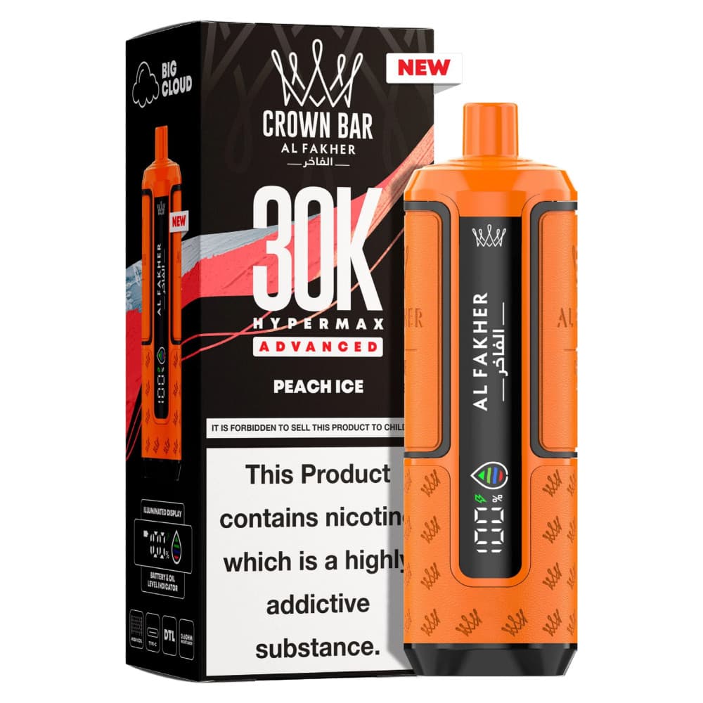  Peach Ice Al Fakher 30k Hypermax Prefilled Vape Kit