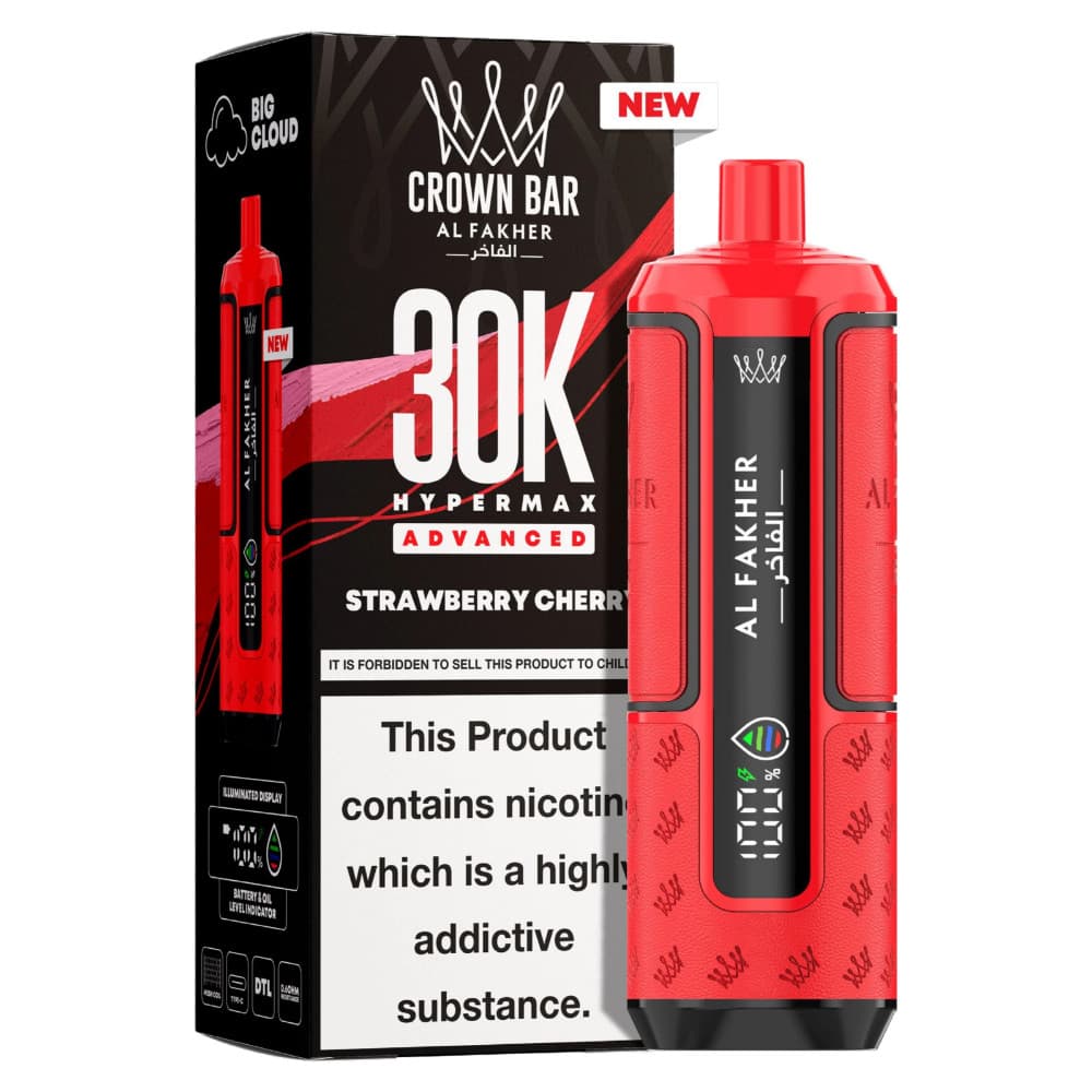  Strawberry Cherry Al Fakher 30k Hypermax Prefilled Vape Kit
