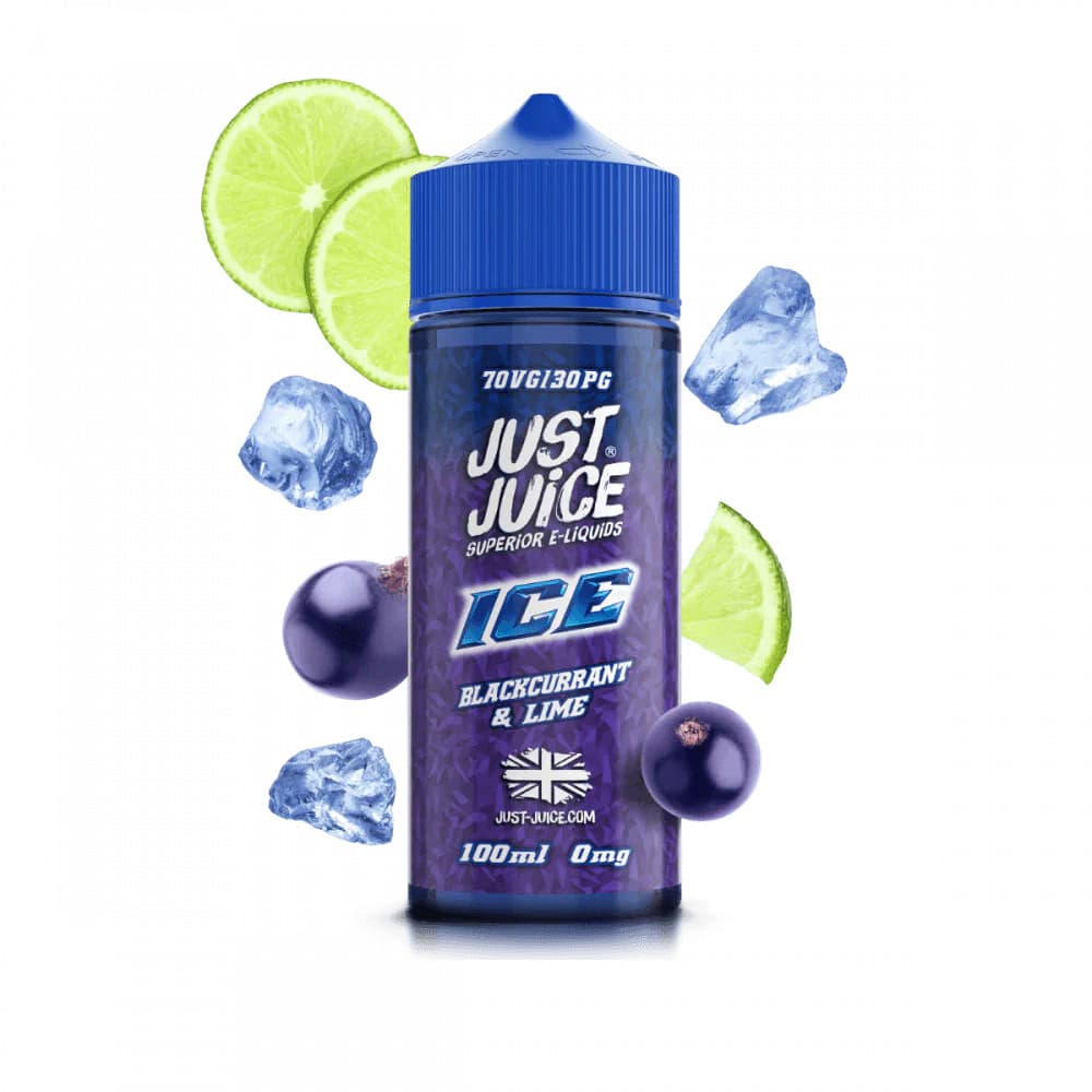  Blackcurrant & Lime On Ice Just Juice 100ml E-Liquids
