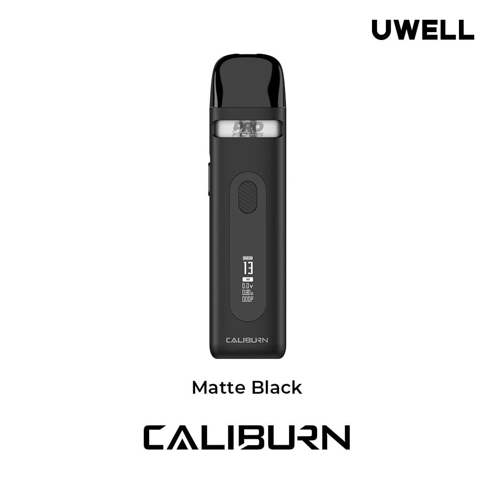  Matte Black Uwell Caliburn X Pod Vape Kit