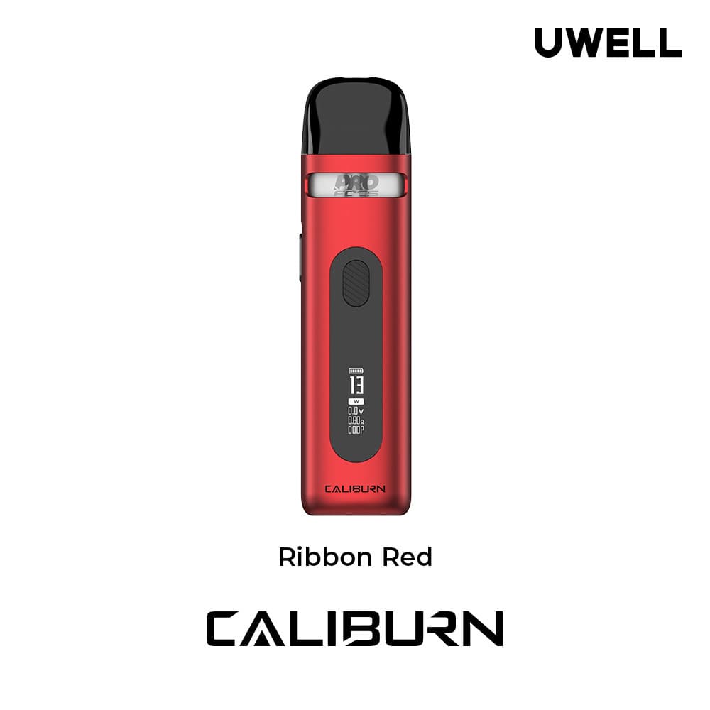  Ribbon Red Uwell Caliburn X Pod Vape Kit