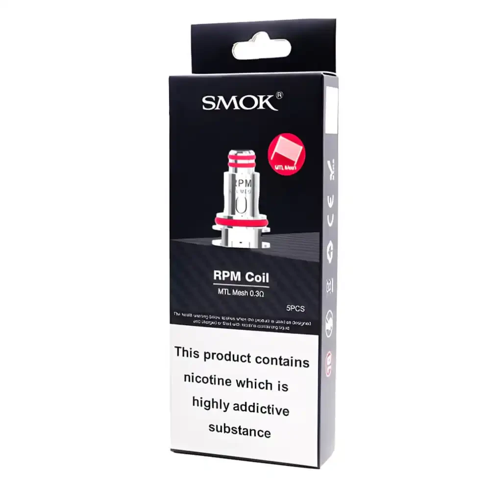  0.3ohm MTL Mesh Smok RPM Coils 5 Packs