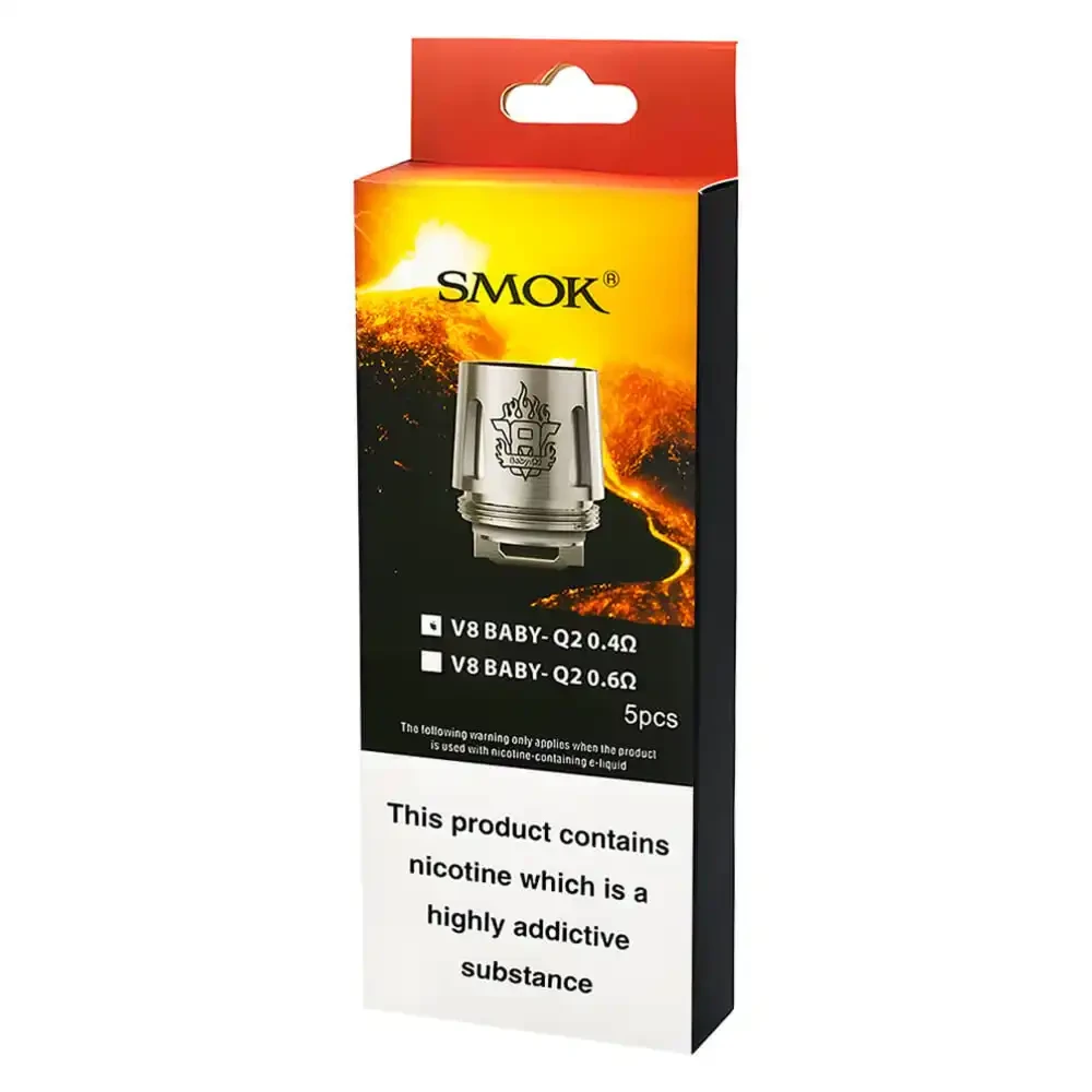  V2 Baby Q2 0.4ohm Smok V8 Baby Coils 5  Packs