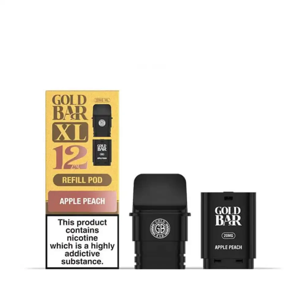  Apple Peach Gold Bar XL 10k Refill Pods