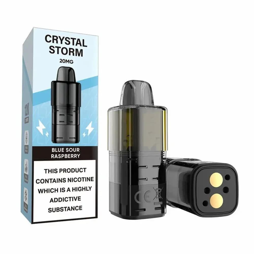  Blue Sour Raspberry Crystal Strom Bar 12k Refill Pods
