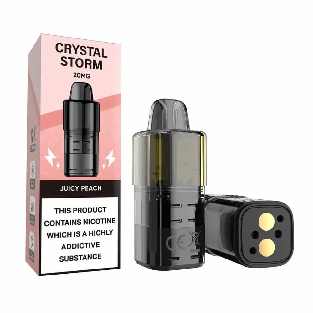  Juicy Peach Crystal Strom Bar 12k Refill Pods
