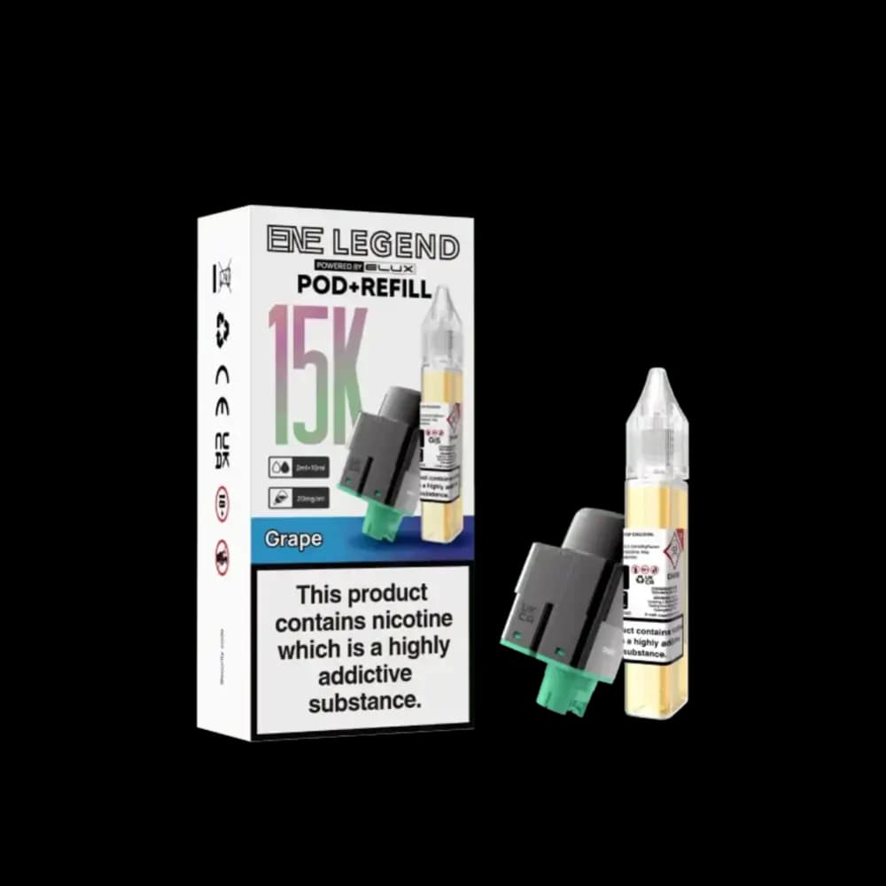  Grape Elux Ene Legend 15k Refill Pods