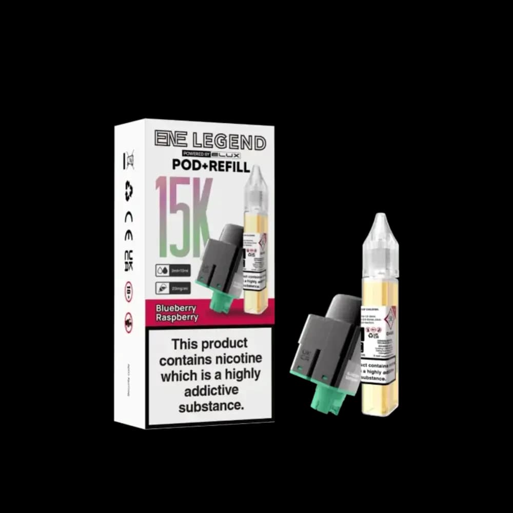  Blueberry Raspberry Elux Ene Legend 15k Refill Pods
