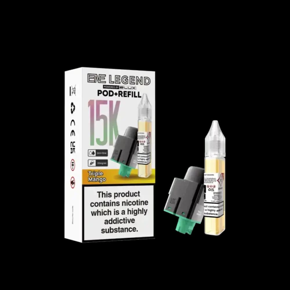  Triple Mango Elux Ene Legend 15k Refill Pods