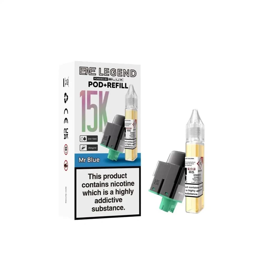  Mr Blue Elux Ene Legend 15k Refill Pods