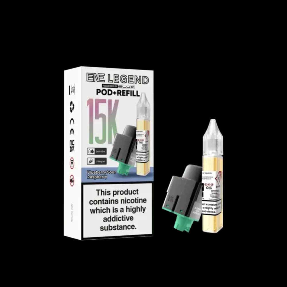  Blueberry Sour Raspberry Elux Ene Legend 15k Refill Pods