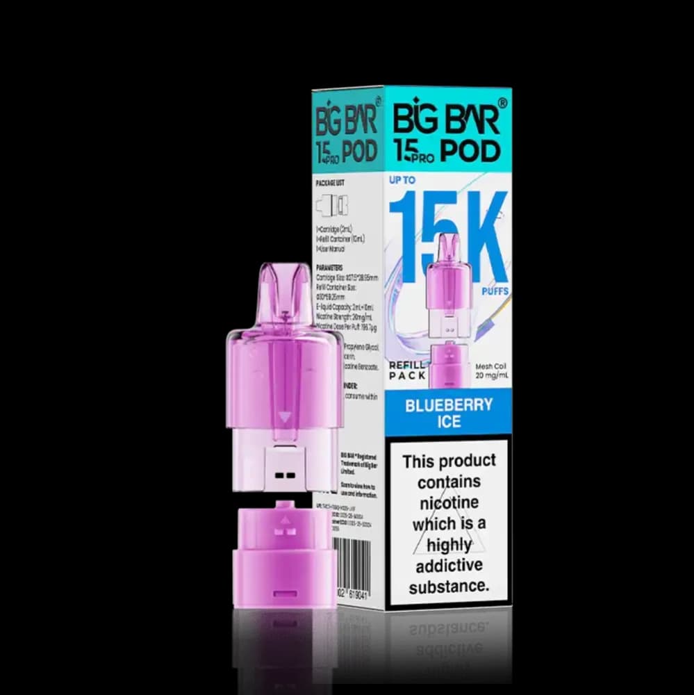  Blueberry Ice Big Bar Pro 15k Refill Pods