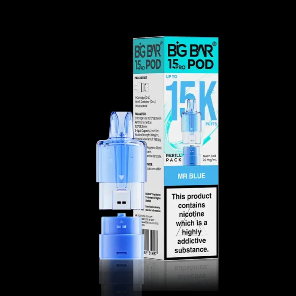  Mr Blue Big Bar Pro 15k Refill Pods