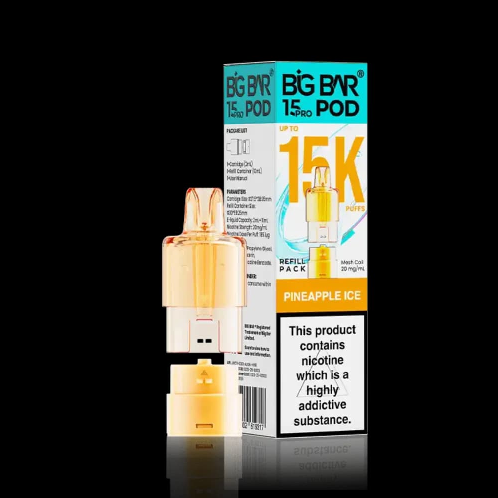  Pineapple Ice Big Bar Pro 15k Refill Pods