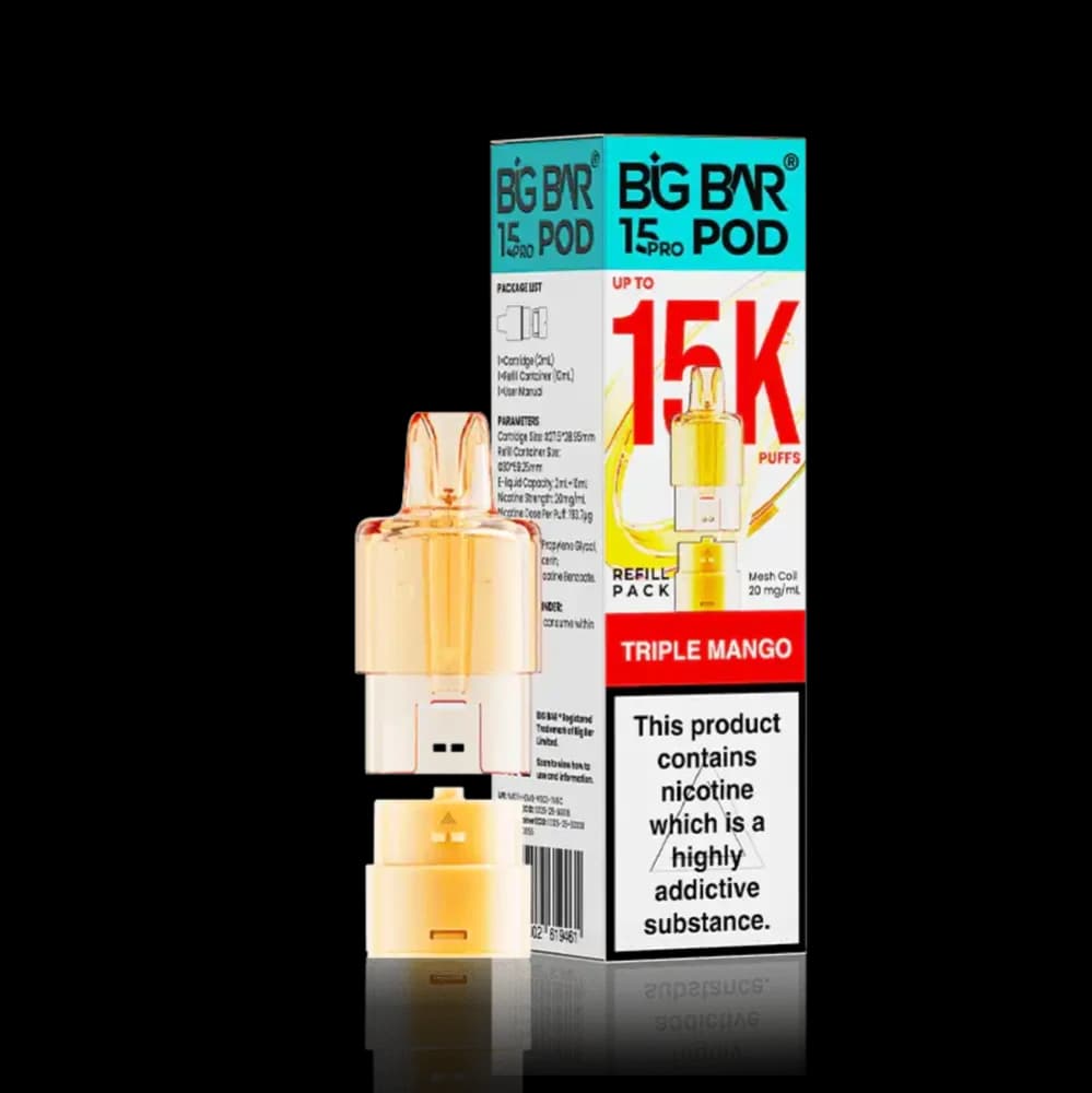  Triple Mango Big Bar Pro 15k Refill Pods