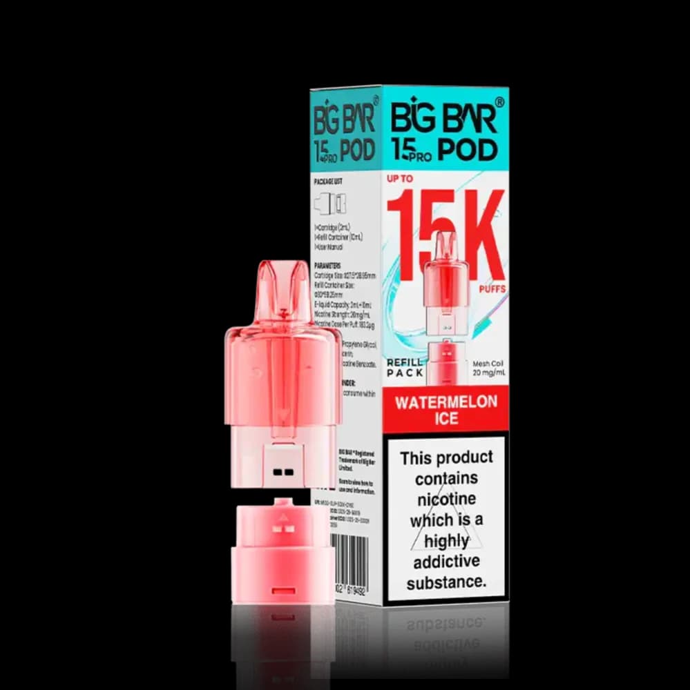  Watermelon Ice Big Bar Pro 15k Refill Pods