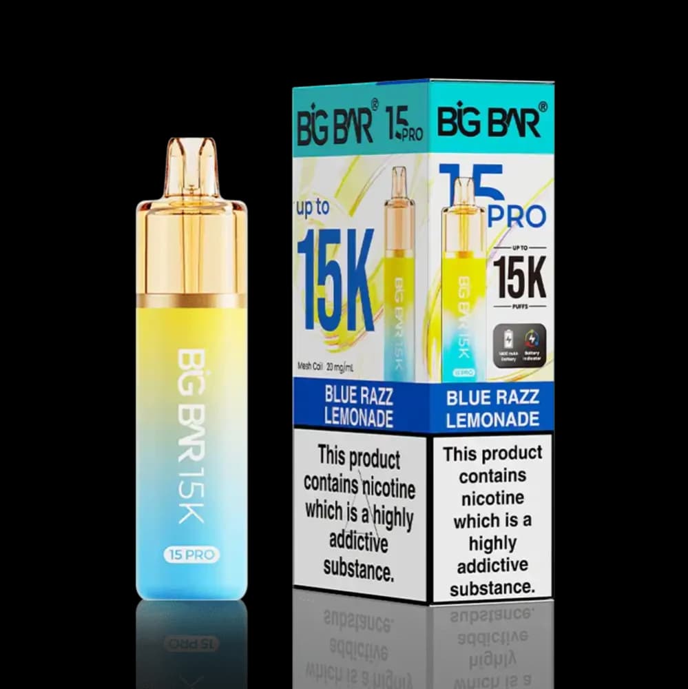  Blue Razz Lemonade Big Bar Pro 15k Prefilled Vape Kit