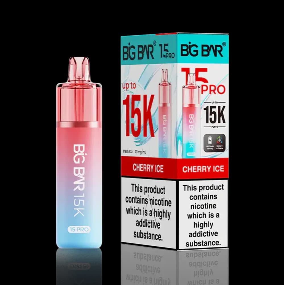  Cherry Ice Big Bar Pro 15k Prefilled Vape Kit