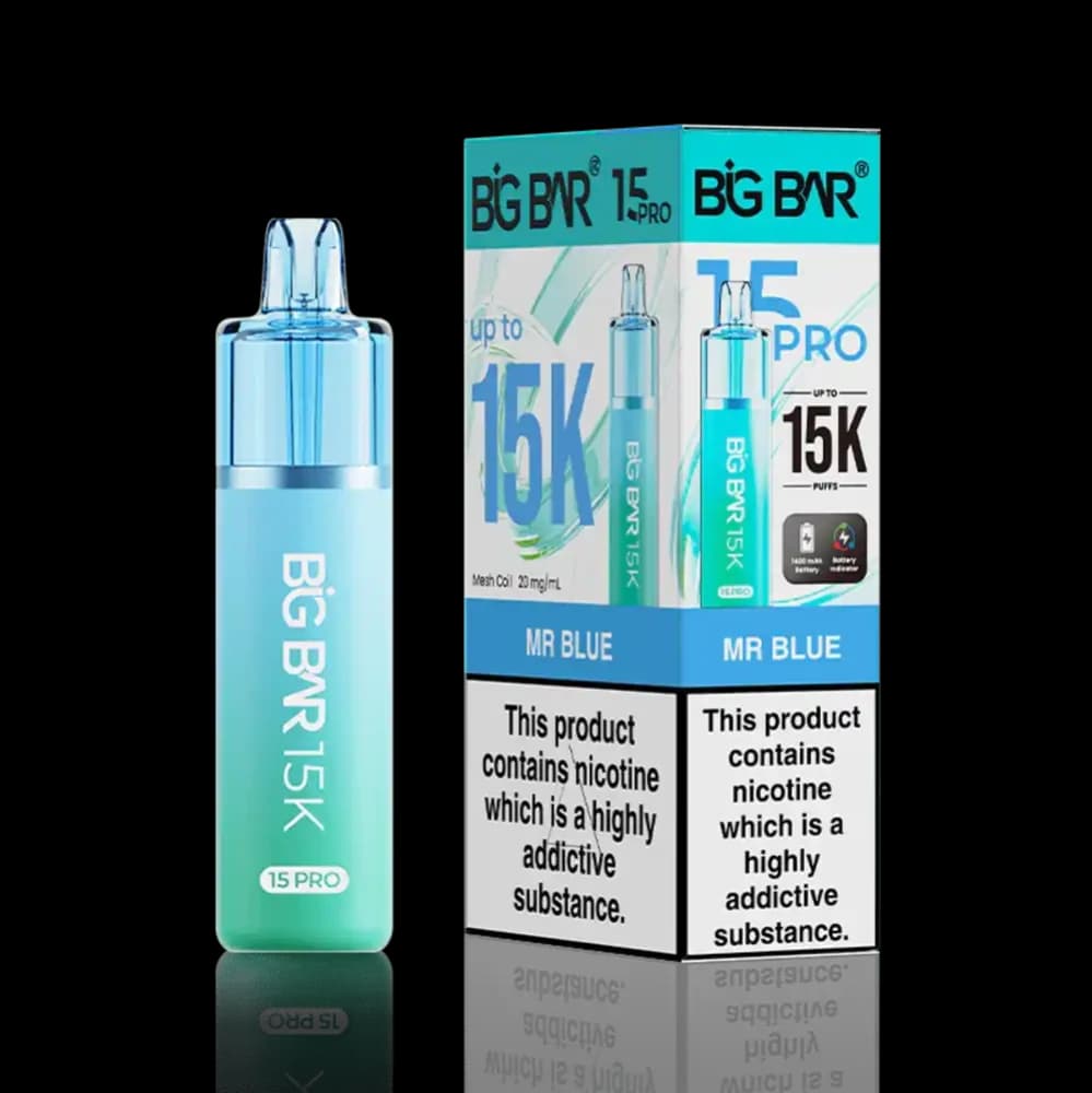  Mr Blue Big Bar Pro 15k Prefilled Vape Kit