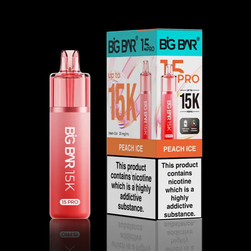 Peach Ice Big Bar Pro 15k Prefilled Vape Kit