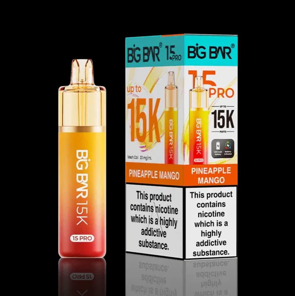  Pineapple Mango Big Bar Pro 15k Prefilled Vape Kit