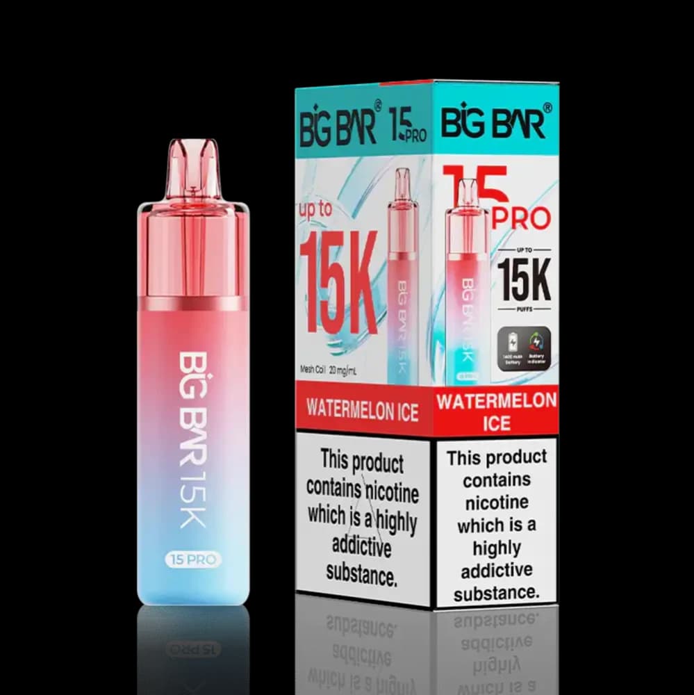  Watermelon Ice Big Bar Pro 15k Prefilled Vape Kit