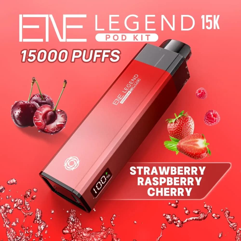  Strawberry Raspberry Cherry Ice Elux Ene Legend 15k
