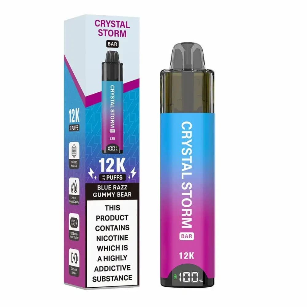  Blue Razz Gummy Bear Crystal Strom Bar 12k