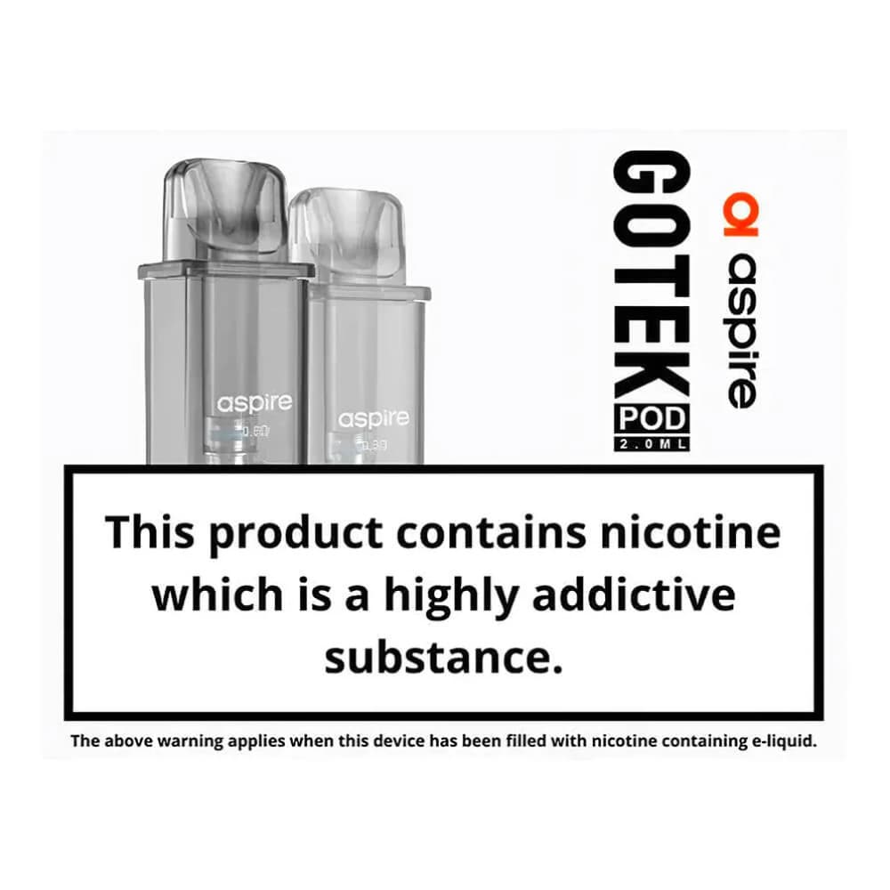  0.8ohm Aspire Gotek Replacement Pods 2 Packs