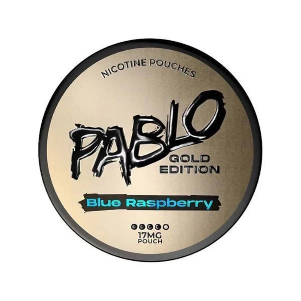  Blue Raspberry / 17mg Pablo Nicotine Pouches - Gold Edition