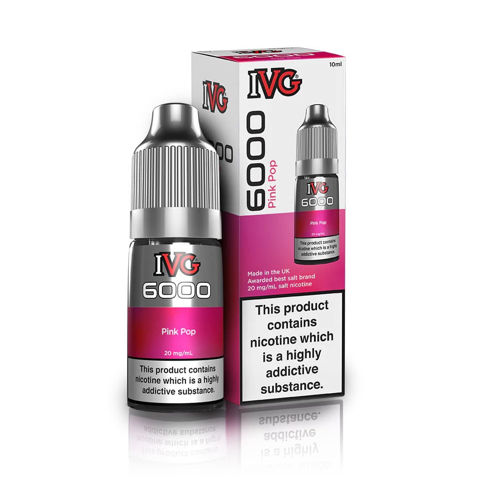  Pink Pop / 20mg IVG 6000 Nic Salts e liquids 10ml