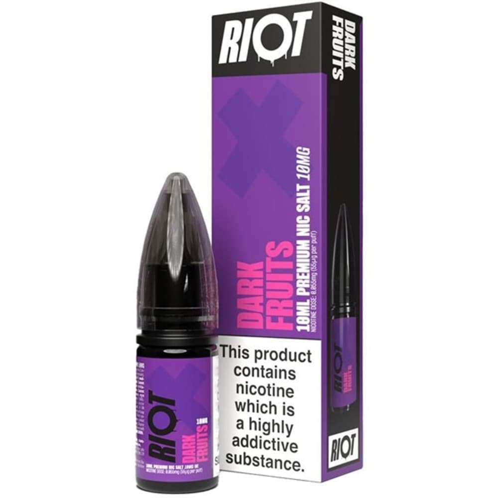  Dark Fruits / 10mg Riot X Nic Salts e liquids 10ml