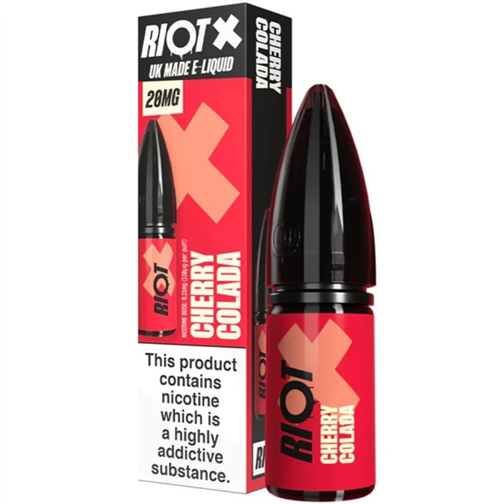  Cherry Colada / 20mg Riot X Nic Salts e liquids 10ml