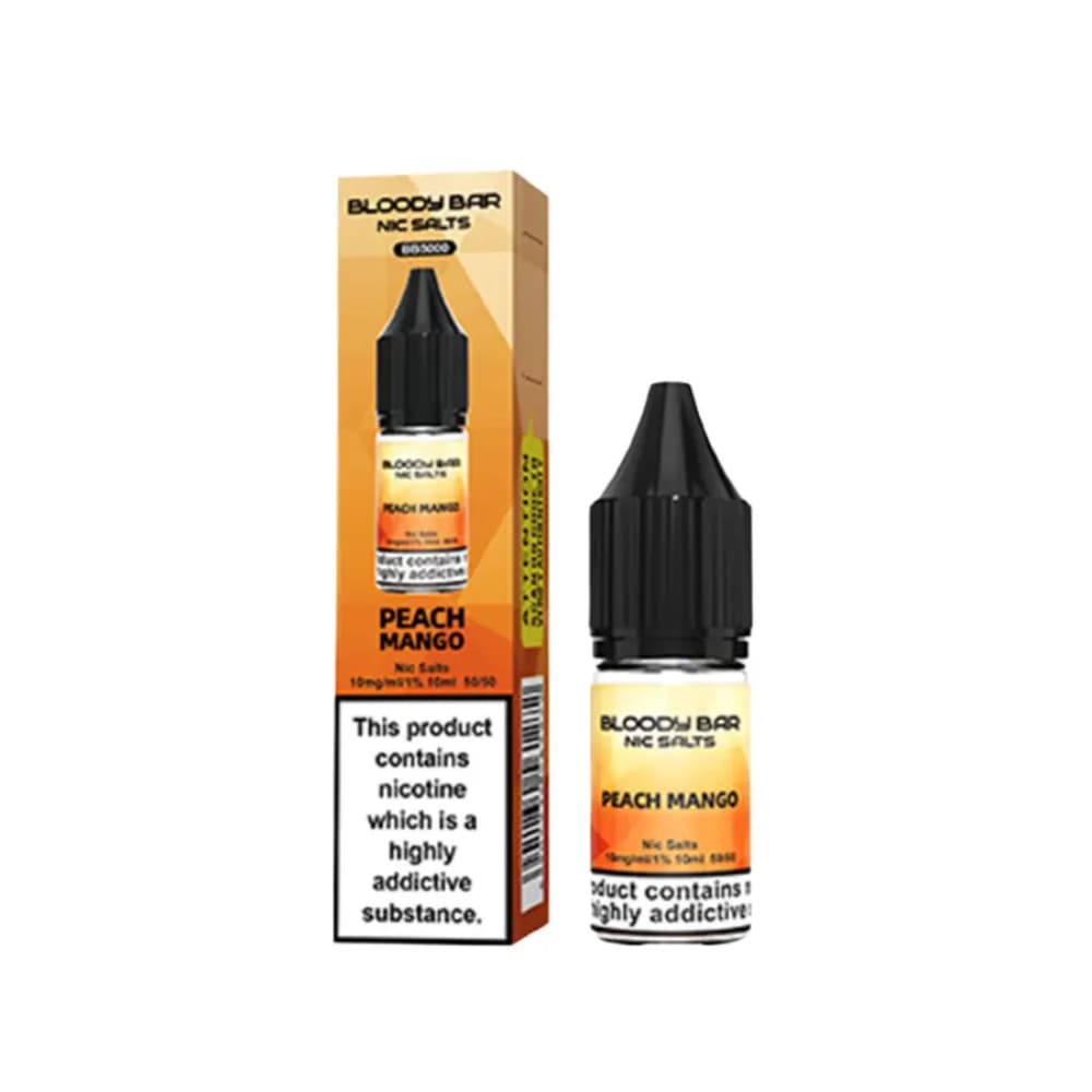  Peach Mango / 10mg Bloody Bar Nic Salts e liquids 10ml