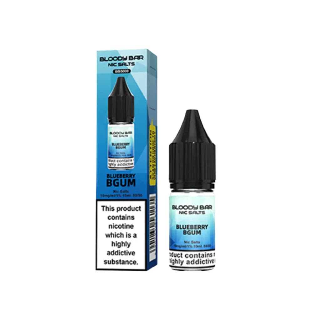  Blueberry BGum / 20mg Bloody Bar Nic Salts e liquids 10ml