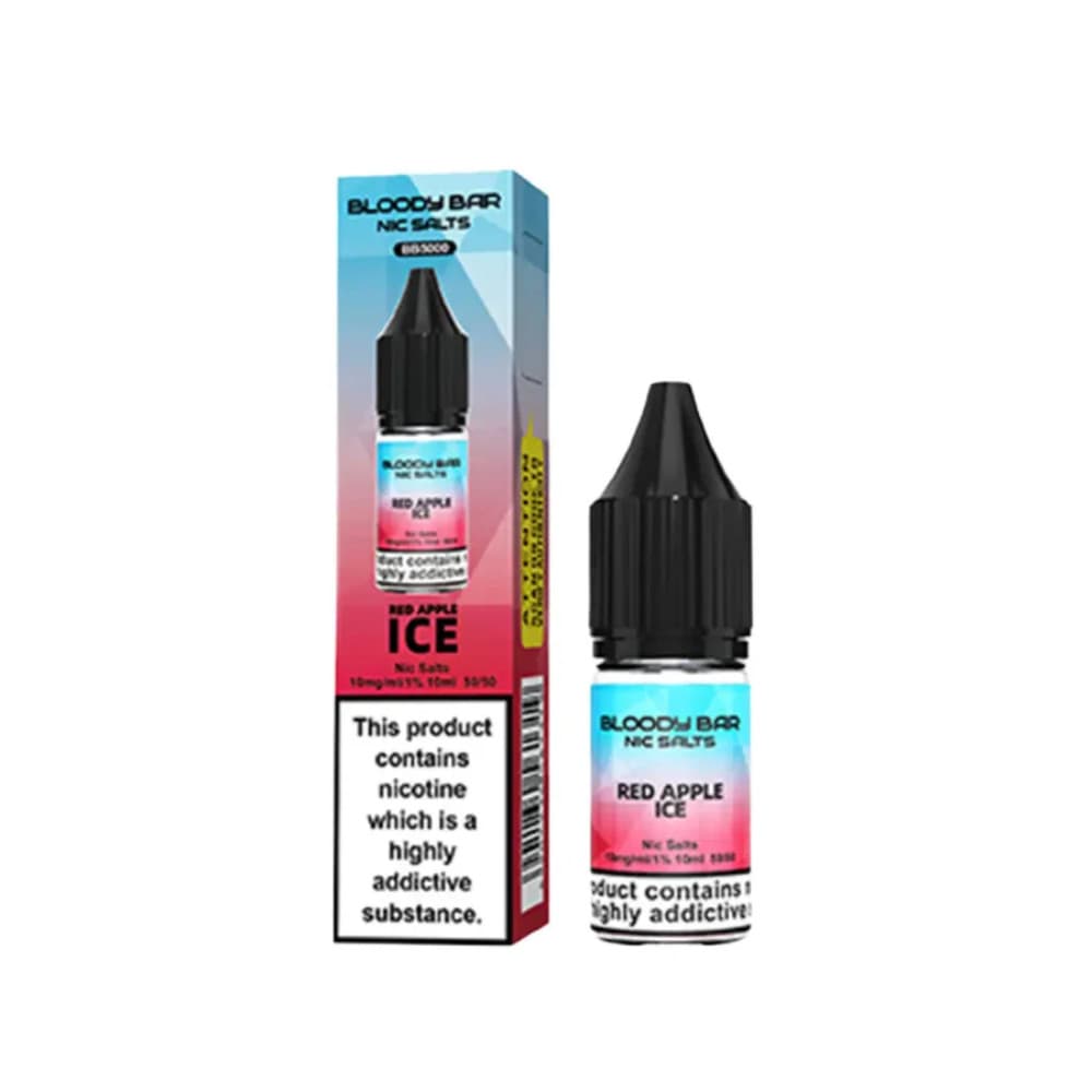  Red Apple Ice / 20mg Bloody Bar Nic Salts e liquids 10ml