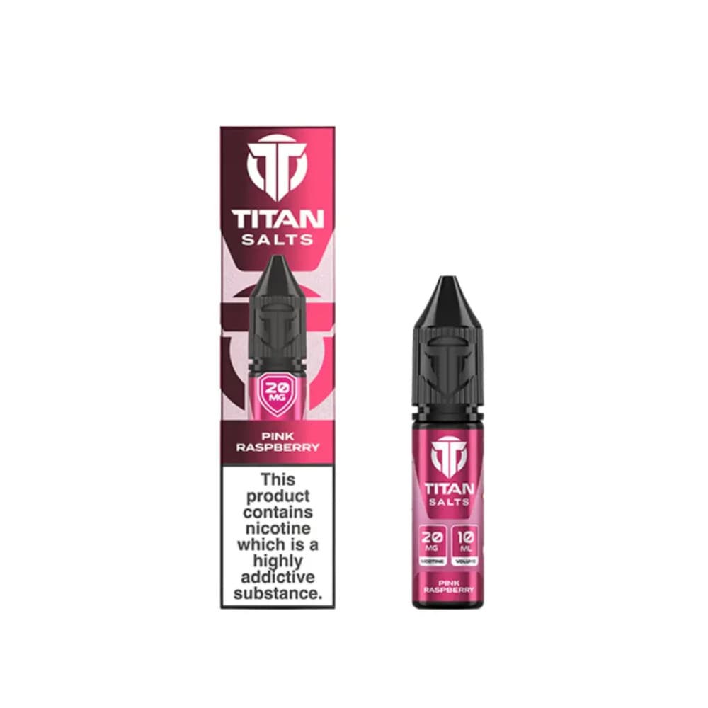  Pink Raspberry / 20mg Titan Nic Salts e liquids 10ml