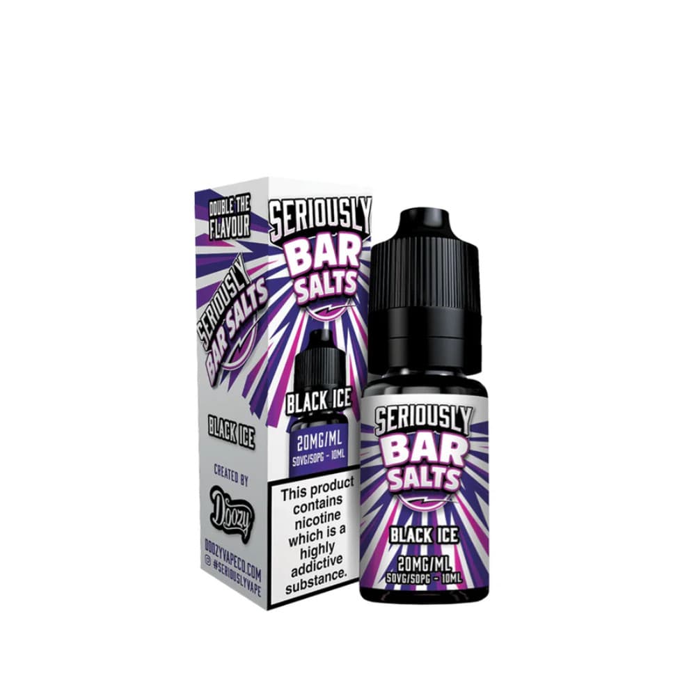  Black Ice / 10mg Doozy Seriously Bar Salts 10ml e liquids 10ml