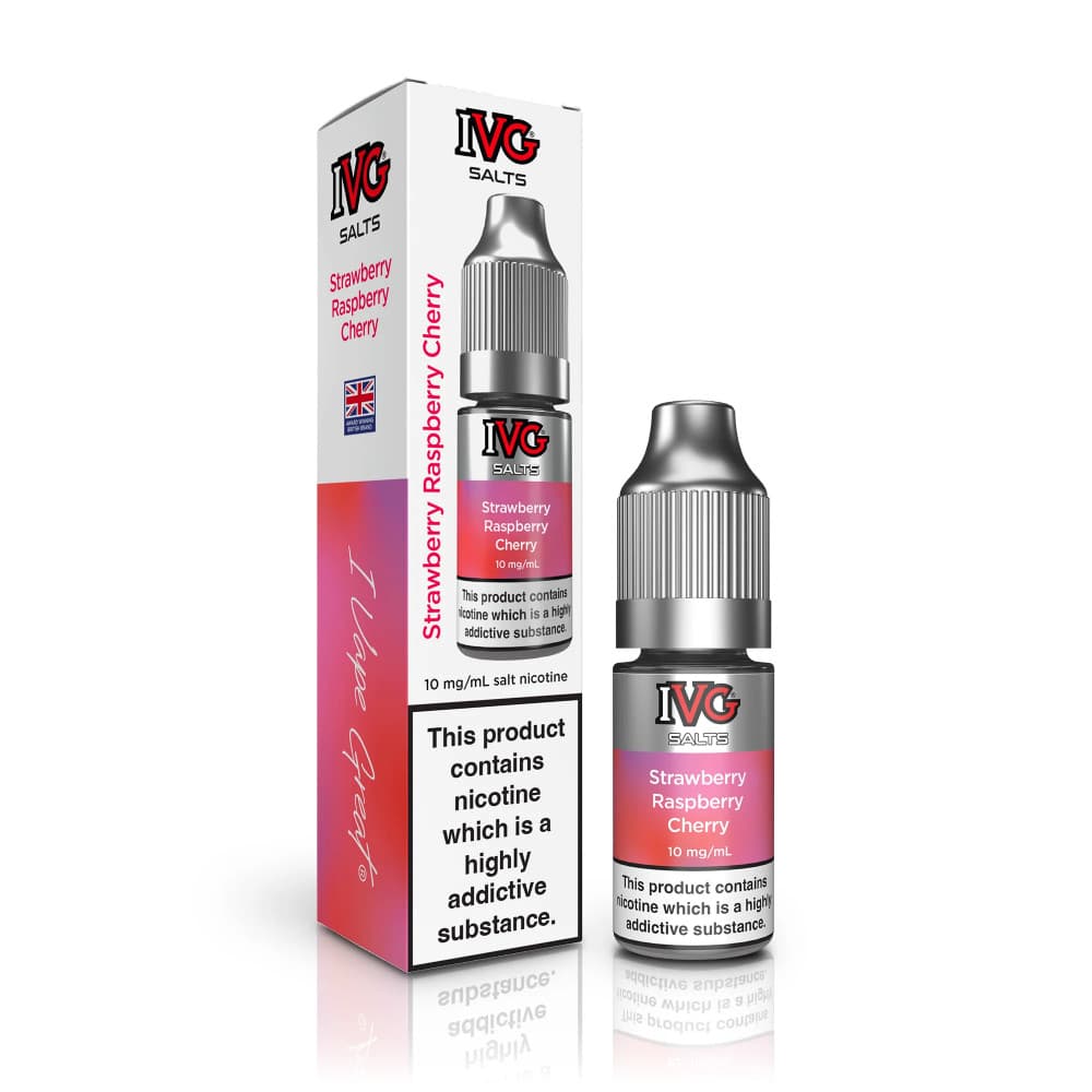  Strawberry Raspberry Cherry / 10mg IVG Salt e liquids 10ml