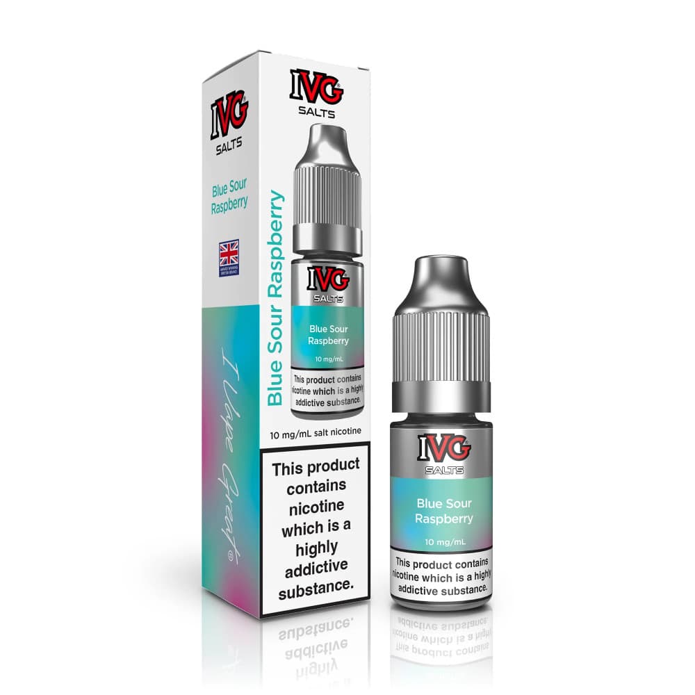  Blue Sour Raspberry / 10mg IVG Salt e liquids 10ml