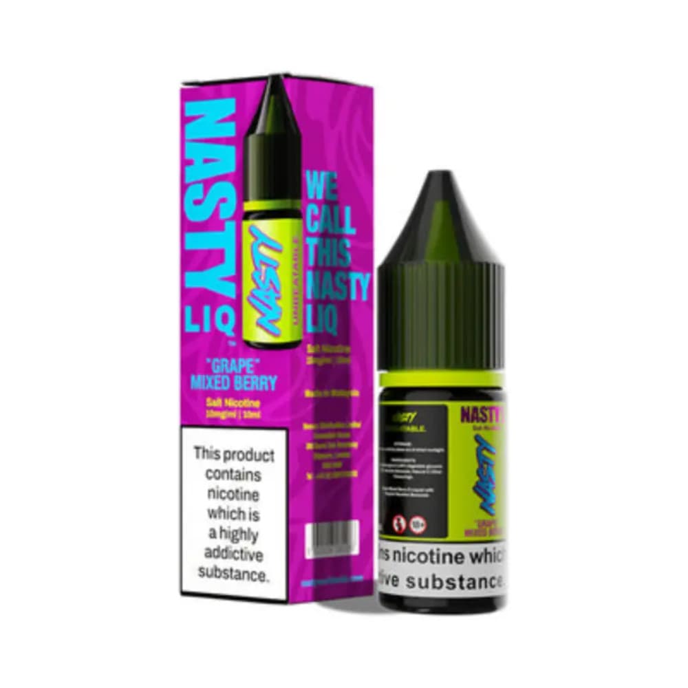  Grape Mixed Berry / 10mg Nasty Liq Nic Salts e liquids 10ml