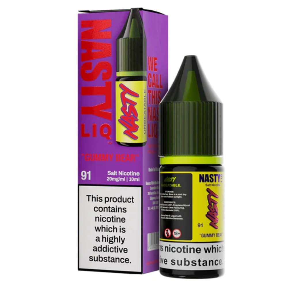  Gummy Bear / 10mg Nasty Liq Nic Salts e liquids 10ml
