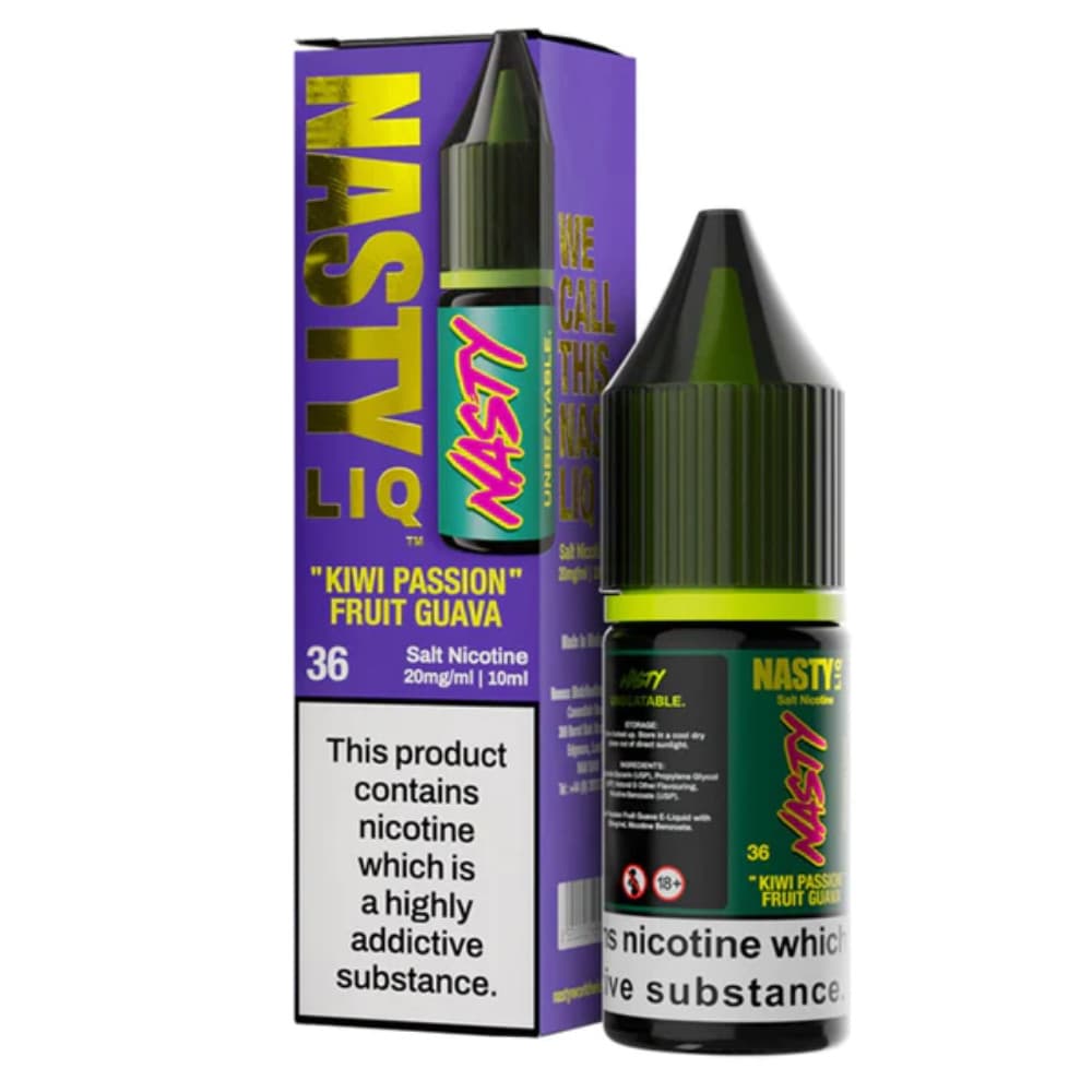  Kiwi Passionfruit Guava / 10mg Nasty Liq Nic Salts e liquids 10ml