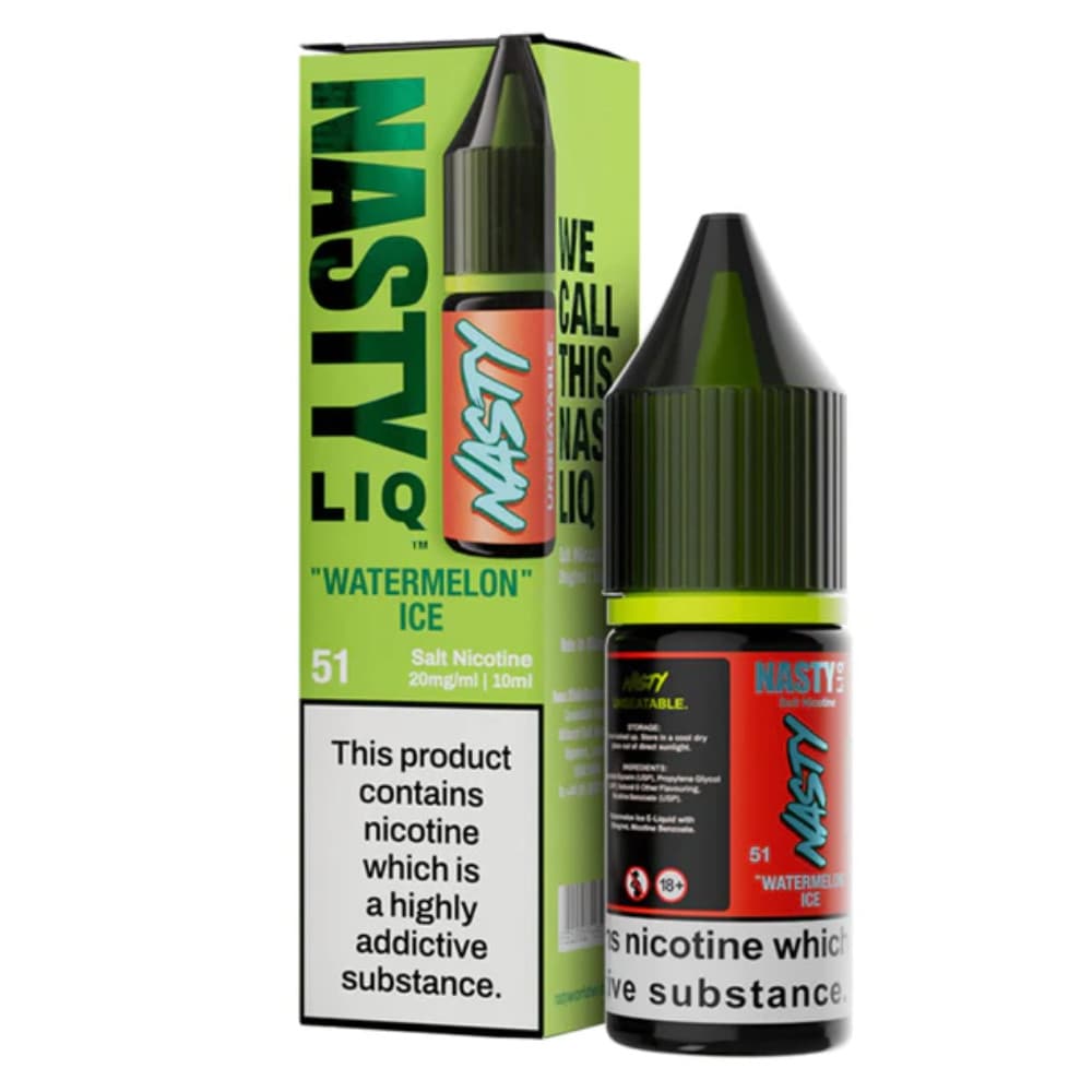  Watermelon Ice / 10mg Nasty Liq Nic Salts e liquids 10ml